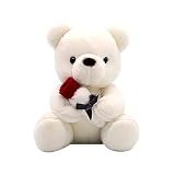 FENOHREFEバレンタインデー テディベア ローズ付き テディベア ぬいぐるみ ガールフレンド用 ぬいぐるみ クマのぬいぐるみ バレンタイン テディベア ローズ付き