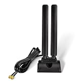 BINGFU WiFi 6E アンテナ トライバンド 2.4GHz 5GHz 6GHz RP-SMA アンテナ マグネットベース