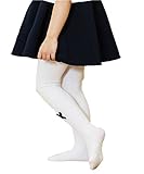 CONFORT CLOSET 女の子 キッズ ベビー カラー タイツ 無地 かわいい リボン つき 子ども お呼ばれ 通園 通学 フォーマル にも 120 130 135 白 ホワイト