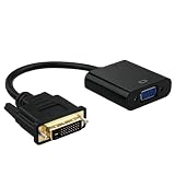 VGAアダプター-DVIからVGAアダプター、DVIからVGAアダプターは1080p HD解像度をサポートします|デスクトップ、PC、モニター、プロジェクター、ラップトップ用の多機能男性DVI-D 24+1ポートコンバーター