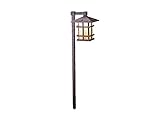 Kichler Lighting 15232AGZ Cross Creek 1-Light 120-Volt Path & Spread Light, Aged Bronze with Texture