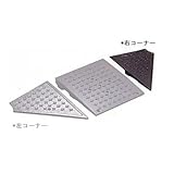 段差スロープ キャスコーナーM級 50mm段差用右コーナー メタリックグレー