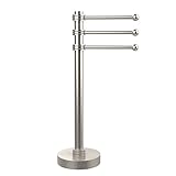 allld| # Allied真鍮973d-sn Vanity Top 3スイングアームゲストタオルホルダーwith点線アクセント、