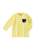 [ミキハウス] MIKIHOUSE 【ダブルＢ】 Everyday DOUBLE_B ポケット付き長袖Ｔシャツ (70cm-150cm) 63-5201-780 黄 80cm