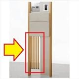 TOEX LIXIL　ウィルモダン　デザインパネル　縦格子　【リクシル】　【機能門柱　機能ポール】 　ナチュラルシルバーF