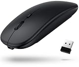 マウス Bluetooth 【2025薄型 2WAY接続】 マウス 無線 静音 光学式 高精度 type-c 充電式 左右対称 ワイヤレス 小型 薄型 ブルートゥース コンパクト mouse 3段階DPI切替 800/1200/1600 Windows Mac PC対応