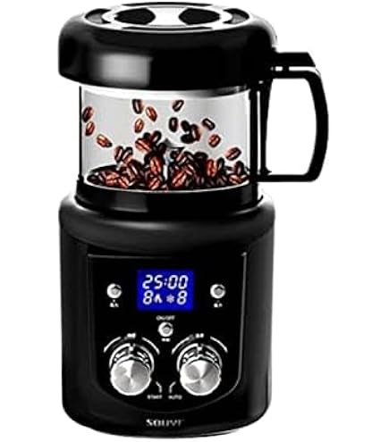 自動温度調節電動焙煎機 コーヒーロースター 小型生豆焙煎器 Amazon | Lapakey コーヒー豆焙煎機 自動冷却機能 生豆焙煎機 家庭用
