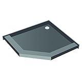 タイルRedi USA p36neo-pvc Redi Neo角度シャワーPan with Back Drain、36 " D x 36 " W