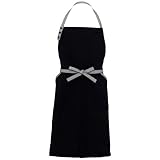 アイトス 胸当てエプロン(コードレーン配色) 010/ブラック AZ-8651