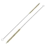 uxcell チューブブラシクリーニングツール　28cm長　2本　6mm径　真鍮線