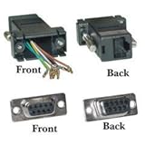 Dealsjungle Modular Adapter, Black, DB9 Female to RJ45 Jack [並行輸入品]