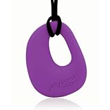 Organic Pendant - Silicone Necklace (Teething/Nursing) (Purple Grape) [並行輸入品]