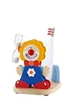 Sevi : Blue Clown Wooden Toothbrush Timer (Le Cirque) by Sevi