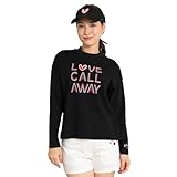 [キャロウェイ] レディース 長袖 クルーネックシャツ [LOVE シリーズ] / ゴルフ インナー / C24133220 1010_ブラック