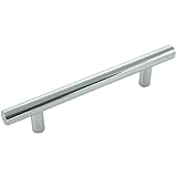 Laurey 87126 Steel T-Bar Pull, 96mm, Polished Chrome by Laurey