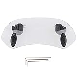 B Baosity オートバイ フロントガラス ウインドスクリーン クリア エクステンションスポイラー ウィンドデフレクター