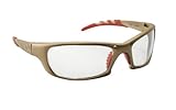 SAS Safety 542-0110 GTR Eyewear with Clamshell, Clear Lens/Gold Frame by SAS Safety