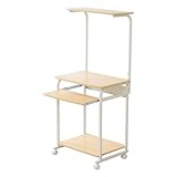 省スペースのコンパクトパソコンデスク【-Mily-ミリー60cm幅】(ナチュラル)