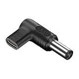 USB Type C メス to DC オス 変換 プラグ 7.4×5.0mm 20V 100W PD 変換 アダプター FOR HP ノートパソコン DC電源 トリガープラグ USBタイプC DCジャック 中ピン