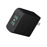 Rampow USB急速充電器 QC 2.0/3.0対応【2ポート /39W/PSE認証/保証付き】 USB コンセント ACアダプタ iP