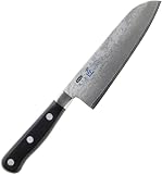 下村企販 三徳包丁 163mm 燕三条 匠 霞模様 【日本製】 鋭い切れ味 研ぎやすい ダマスカス 割込み万能包丁 野菜 肉 魚 ステンレス 42977