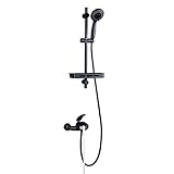 シャワーセット銅シャワーセット家庭用トイレバスセットバスタブ蛇口、黒