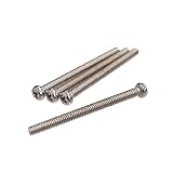 YJB PARTS インチ規格 ハムバッカー用ピックアップネジ (インチ、ニッケル)
