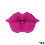 Quner おしゃぶり　シリコーン　ママの乳首を再現　歯列矯正おしゃぶり赤い唇ベビーおしゃぶり　安全　乳児　面白い　0～3歳 (Rosy)