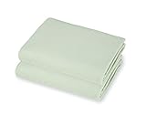 American Baby Company 2 Piece 100% Cotton Value Jersey Knit Fitted Pack N Play Playard Sheet, Celery