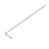 uxcell 六角レンチ　六角スバナ　シルバートーン　メタル　作業工具　103 X 23mm　7.9g　3mm　1個