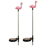 Tricod E2183 Solar Pink Flamingo Garden Stake Color Change LED Light, Medium, 2-Pack [並行輸入品]