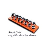 1 / 2インチドライブShallowソケットOrganizer w /磁気ベース14穴 – ソーラーオレンジ