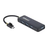 StarTech.com USB-Cハブ／4ポート USB-A／USB 3.0 5Gbps／過電流保護／バスパワー／ポータブル USBスプリッター H5C4A-USB-HUB