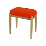 木製スツール 【玄関イス・来客いす】 (L オレンジ)