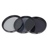 ND レンズフィルター ND2 ND4 ND8、カメラレンズ用調整可能な減光フィルター、HD 多層コーティング、49mm 55mm 62mm 67mm 72mm 77mm オプション、撮影アクセサリー (55mm)