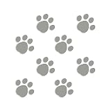 ForzaGroup 肉球 カッティング ステッカー シール 足跡 猫 犬 かわいい 車 防水 8個セット (12-01)