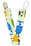 Pacifier Clip (Owl Pattern) by Hairbows Unlimited