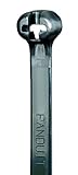 Panduit BT1M-C30 Dome-Top Barb Ty Cable Tie, Heat Stabilized Nylon 6.6, Black Miniature Cross Sectio
