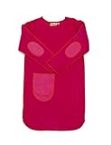 Hej Kid's Ika Sweater Dress, Pink with Orange Trim, 2T-3T by HEJ