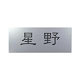 丸三タカギ 彫り込み済表札 アクリル APY2-S-1-1-星野 【完成品】