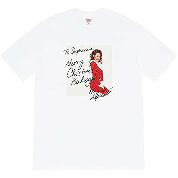 マライアキャリー　Tシャツ　2025 ホワイト　Sサイズ Amazon | Supreme tシャツ メンズ 夏 FW20 Mariah Carey Tee