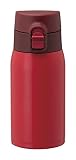 ATLAS(アトラス) 水筒 350ml 国内最軽量 超軽量 ステンレスボトル マグボトル ワンタッチ ボトル レッド ARW-350RD