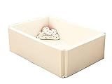 Caraz(カラズ) Baby Bumper Guard ワンタッチバンパーガードホワイト 2Size 120x80x4cm(中型)/140x100x4cm(大型) [並行輸入品] (120x80x4