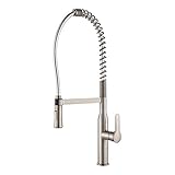 Kraus KPF-1650SS Modern Nola Single Lever Commercial Style Kitchen Faucet, Stainless Steel [並行輸入品]