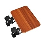 kaitou デスクエクステンダー デスク延長テーブル クランプ式 拡張ボード 折りたたみ テーブル拡張 後付けアームレスト ブラウン