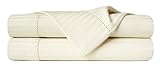 Crowning Touch 400 Thread Count Cotton Naturals Stripe Sheet Set Twin [並行輸入品]