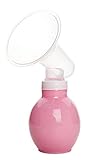 Seliyi 手動さく乳器 シリコーンさく乳器 手動搾乳器 ボトル 乳ポンプ 授乳 母乳育児 赤ちゃん 摂食 安全衛生的に母乳を保存 ピンク