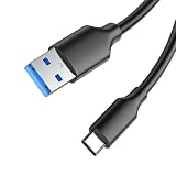 USB Type-C ケーブル 0.3M USB-A to USB-C ケーブル【3A急速充電/10Gbpsデータ転送】 USB 3.2 Gen2標準 QC3.0対応 MacBook、LifeBook 、Pixel、Galaxy、AQUOS等USB-C機種対応
