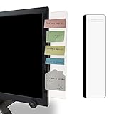 Keyatubo パソコンディスプレイ用 メッセージボード 付箋 貼り付けボード メッ 携帯立てスタンド ルーラー 貼り付けボード メモスタンド 伝言板 左右側 (右側,透明ボード)
