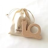 Cheengoo Sustainable Wood Teether - Snail [並行輸入品]